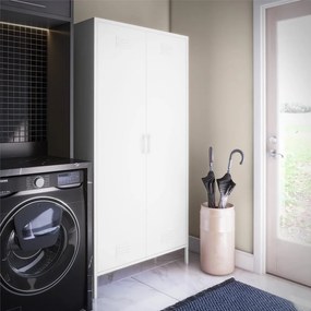 Armadio in metallo bianco 90x185 cm Mission District - Støraa