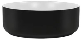 COMAD UM-6259 SIMPLE 8 - Lavabo da appoggio SIMPLE Ø 36 cm bianco/nero