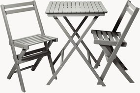 Set da giardino pieghevole in legno di acacia Tokyo, set da 3