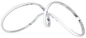 Lampadario LED a sospensione con filo TESORO LED/48W/230V cromo lucido