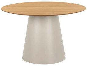 Tavolo da pranzo rotondo con piano effetto rovere ø 120 cm Soli - Actona