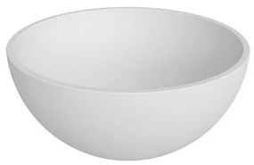 Antonio Lupi Design Urnamood Lavabo Da Appoggio H 23 5 Diametro 50 Cm In Flumood Bianco