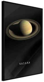 Poster  The Solar System: Saturn  Cornice Quadri Cornice nera, Larghezza x Altezza Home decor 20x30