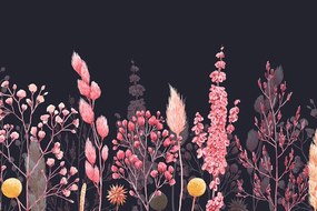 Carta da parati – Variazione d'erba in rosa