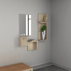 Mobile da ingresso con mensole e specchio