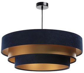 Lampadario su filo TRINITI 1xE27/60W/230V blu/oro