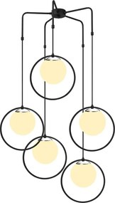 Apparecchio a sospensione in metallo nero Opviq luci Satyros - Opviq lights