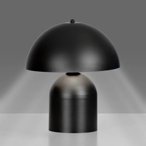 Lampada Da Tavolo Nordica Danu 1 Luce In Acciaio Nero