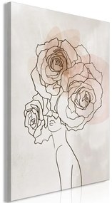 Quadro  Anna and Roses (1 Part) Vertical  Larghezza x Altezza Home decor 40x60