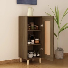 Credenza rovere marrone 34,5x34x90 cm in legno multistrato