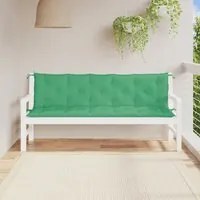 Cuscini Panca da Giardino 2pz Verdi 180x50x7cm Tessuto Oxfordcod mxl 92104