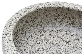 Lavabo da Appoggio Grigio Rotondo Φ41x14 cm Ceramica