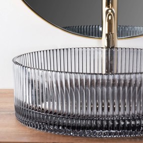 Lavabo da appoggio Rea Ingrid Grey