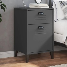 Comodino Vıken Antracite İn Legno Multistrato /