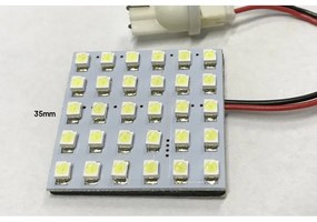 Pannello Plafoniera Lampada Led 12V Con 36 Smd 3528 Colore Giallo Per Luci Abitacolo Cassone Furgone Camper