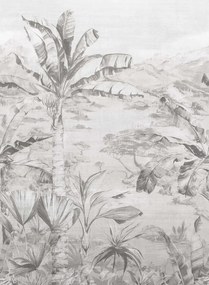 Osborne & Little Carta da parati panoramica Martinique - Graphite