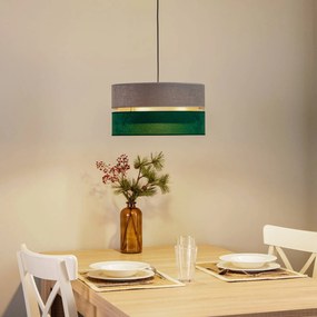 Duolla Lampada a sospensione Golden Duo grigio/verde scuro/oro