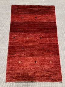 Loribaft Tappeto 60 x 100 Rosso (Iran) Annodato A Mano