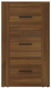 Credenza rovere marrone 40x33x70 cm in legno multistrato