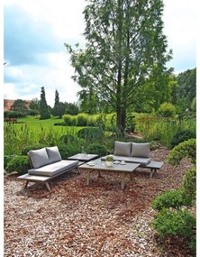 Set di mobili da giardino in grigio con struttura in alluminio Celia - Garden Pleasure