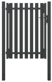 Cancello Per Recinzione İn Acciaio 1x1,7 M Antracite /
