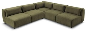 Divano angolare verde (variabile) Jeanne - Bobochic Paris