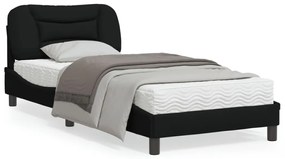 Giroletto con luci led nero 90x200 cm in tessuto