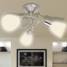 Lampada Da Soffitto Con Diffusori İn Vetro Per 3 Lampadine E14 /