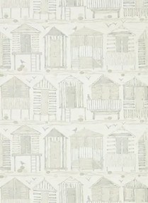Strandhäuser Tapete Beach Huts von Sanderson - Driftwood
