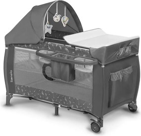 Lionelo - Lettino da viaggio SVEN PLUS grigio