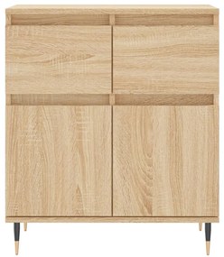 Credenza rovere sonoma 60x35x70 cm in legno multistrato