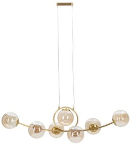 Lampadario Giapponese 7 Luci Design Elegante 115x36x30 cm