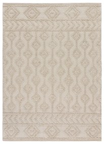Tappeto color crema in cotone riciclato lavabile/tessuto a mano 160x230 cm Pamuk – Universal