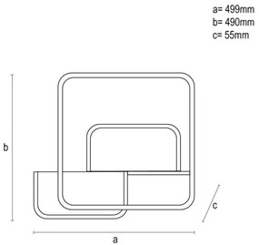Plafoniera LED dimmerabile LED/70W/230V 3000-6500K + telecomando