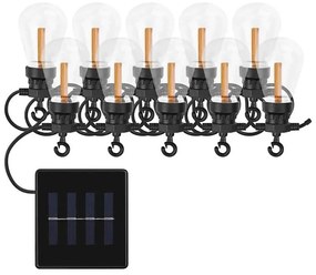 Catena decorativa solare a LED 10xLED/0,6W/1,2V 4,5m IP44 800 mAh