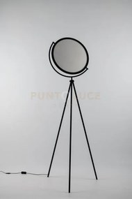 Piantana led radar nera 24w 1980lm cct 3000k 4000k 6500k 45x170cm o...