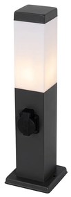 Lampada da esterno grigio scuro 45 cm con attacco IP44 - Malios