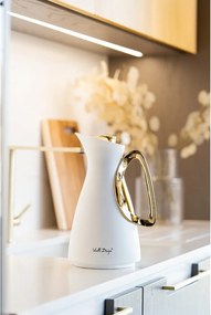 Borraccia termica bianca/dorata 1 l Alessia – Vialli Design