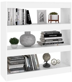 Libreria/Divisorio Bianco 100x30x103 cm