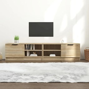 Mobili Tv 2 Pz Rovere Sonoma 80x35x36,5 Cm İn Legno Multistrato /