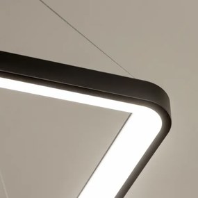 Brilagi - Lampada LED dimmerabile a sospensione su cavo FALCON SLIM LED/50W/230V 50x50 cm nero + telecomando