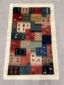 Gashguli Tappeto 80 x 130 Rosso (Iran) Annodato A Mano