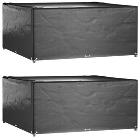 Copri Mobili Da Giardino 2pz 16 Occhielli 250x250x90cm Quadrato /