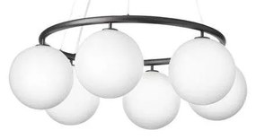 Nuura - Miira 6 Circolare Lampadario Rock Grey/Bianco Opale Nuura