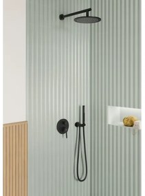 Villeroy & Boch TVC000462000K5 - Supporto doccia con attacco, nero opaco