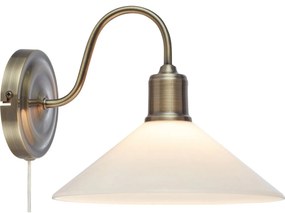 Markslöjd 108865 - Applique VELA 1xE27/40W/230V ottone/bianco