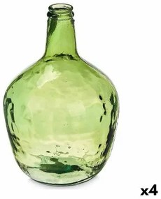 Bottiglia Liscio Decorazione 17 x 29 x 17 cm Verde (4 Unità)