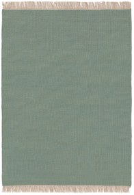 benuta Pop Tappeto di lana Liv Verde chiaro 80x150 cm - Tappeto fibra naturale