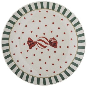Piatto da dolce bianco in gres a tema natalizio ø 16 cm Yule – Bloomingville