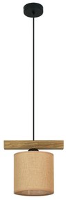 Brilagi - Lampadario a sospensione con filo FOREST 1xE27/15W/230V pino/marrone/nero